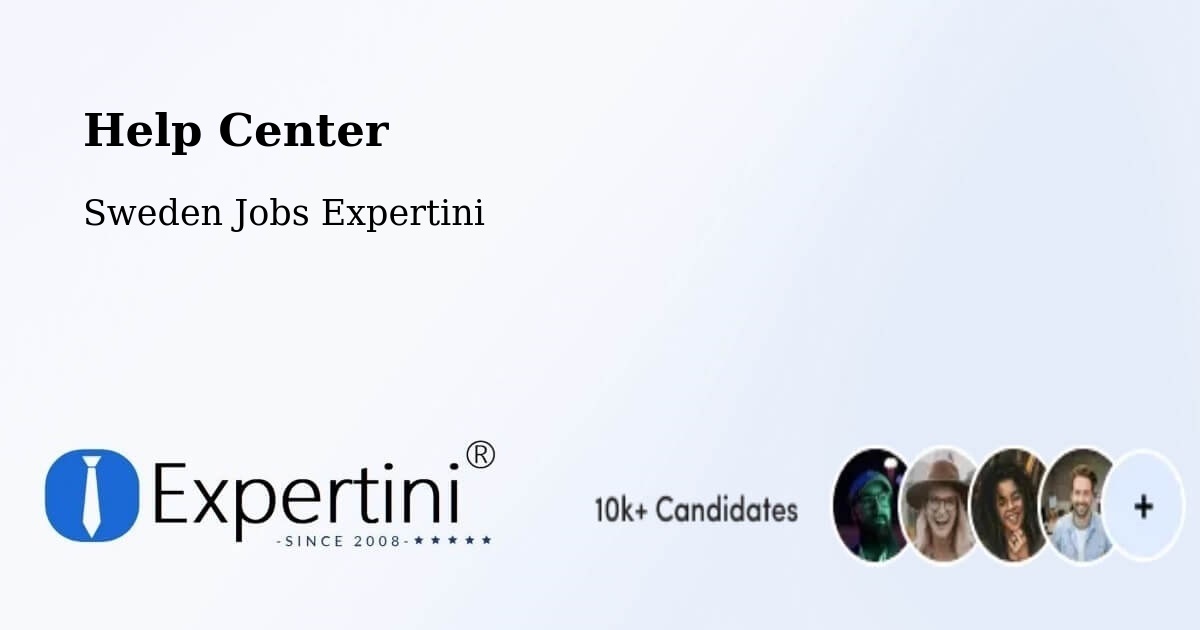 Help Center – Göteborg - Sweden Jobs Expertini