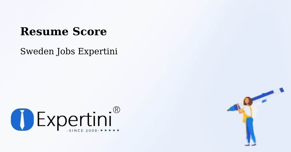 Resume Score & Job Description Match Tool – Göteborg - Sweden Jobs Expertini